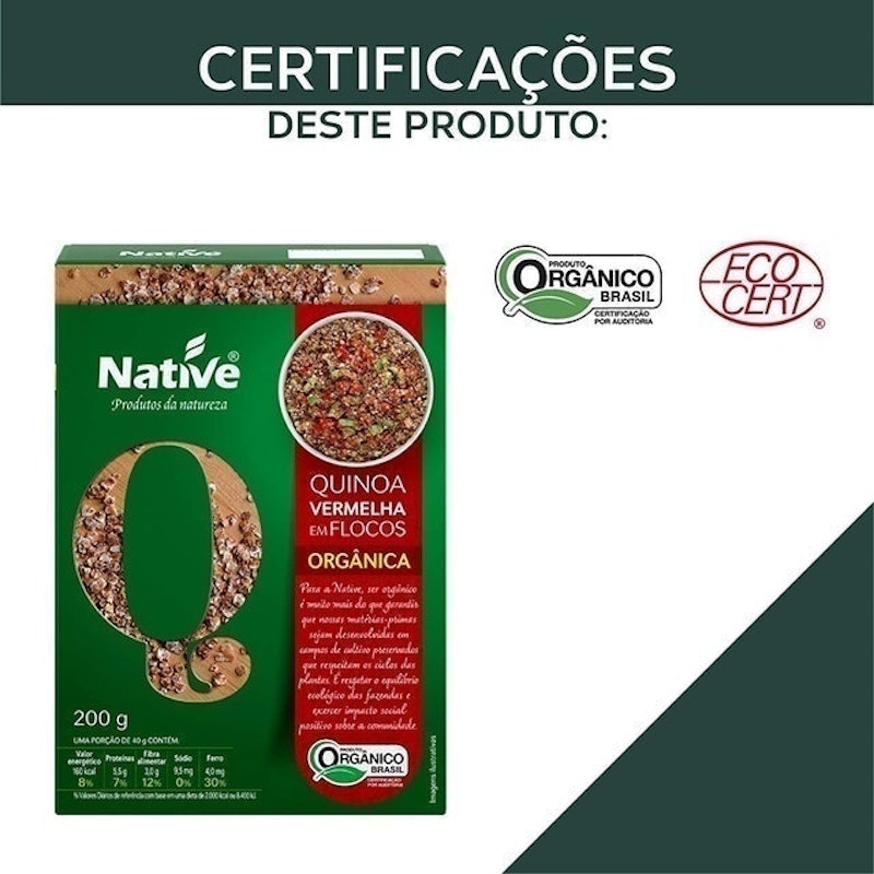 Quinoa Vermelha em Flocos Orgânica 4