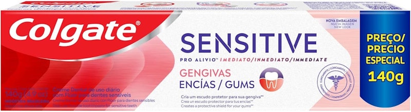 Creme Dental Colgate Sensitive Pro-Alívio Imediato Gengivas 1