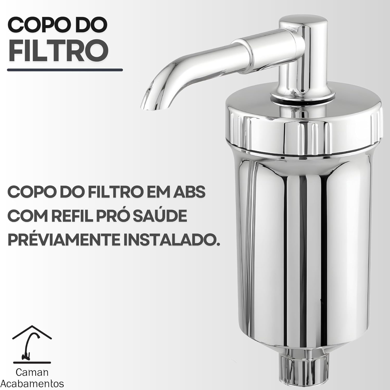 Torneira Bica Móvel Parede para Cozinha Cromado 4
