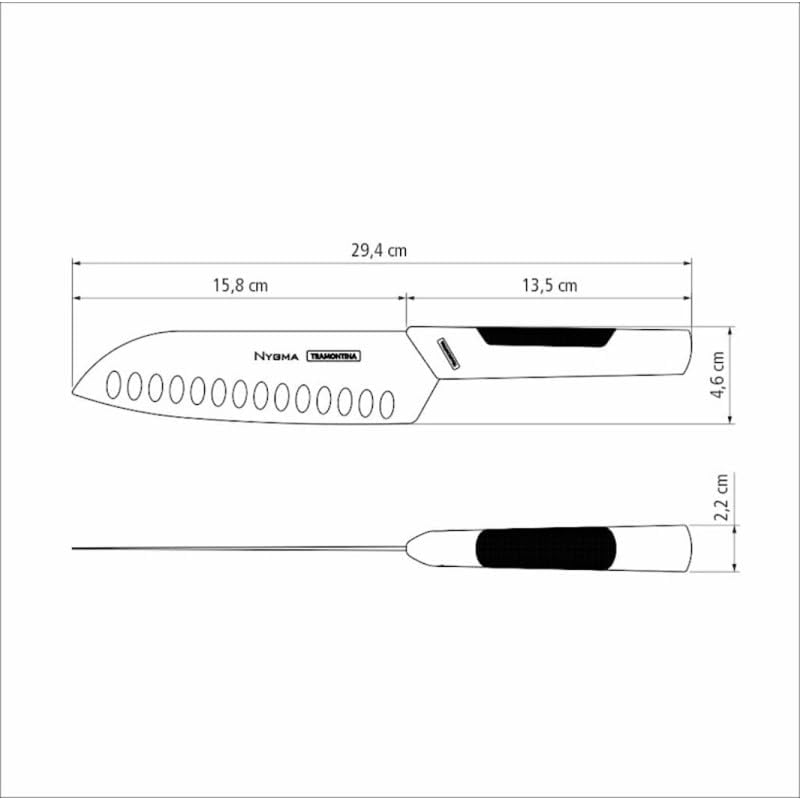 Faca Santoku Tramontina Nygma 7" 3