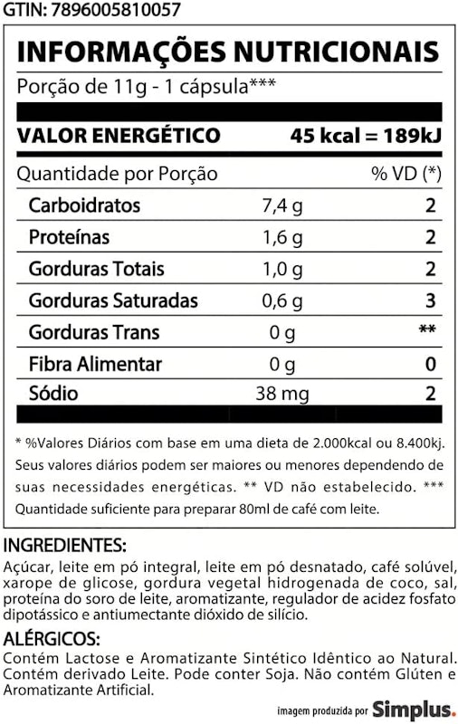 Cápsula de Latte Macchiato TRES 3 Corações 3