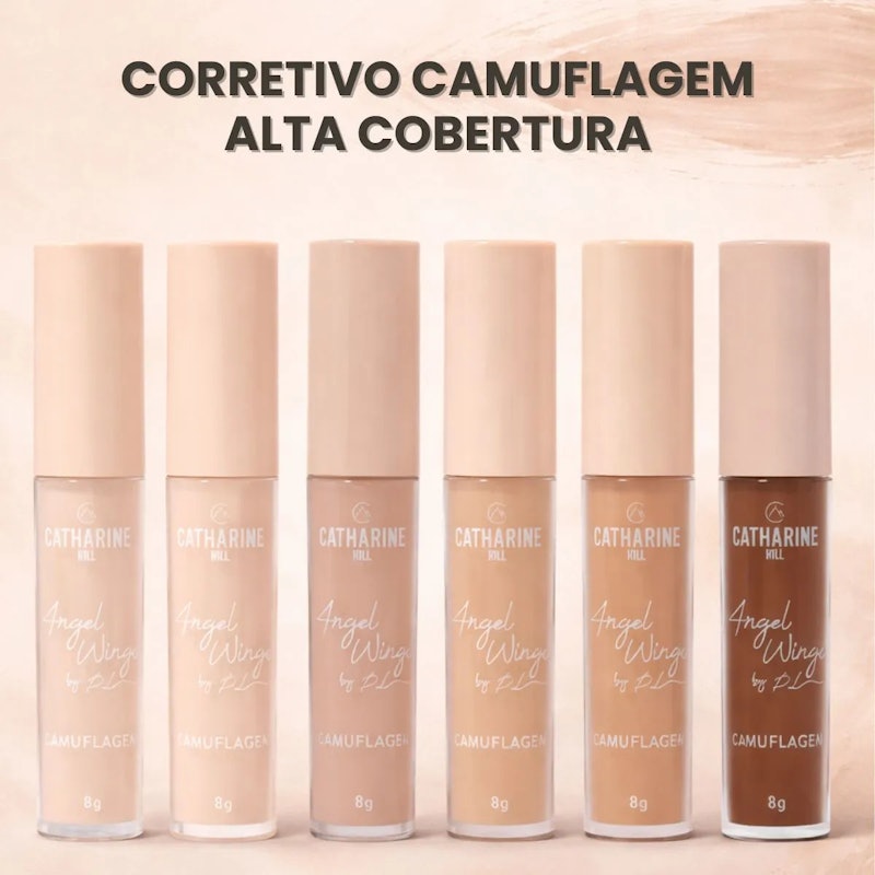 Corretivo Camuflagem Alta Cobertura Angel Wings 4