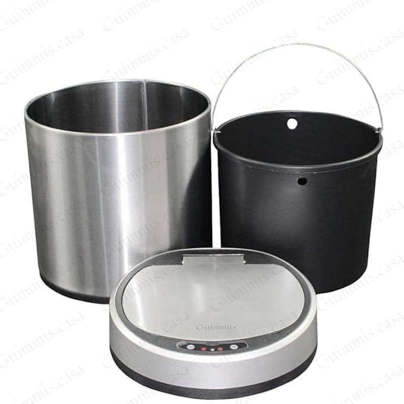 Lixeira Automática em Aço Inox Escovado USB Capacidade 6 L 2