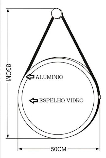 Espelho para Banheiro Redondo Linha Adnet 3