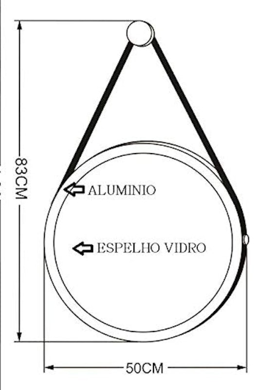 Espelho para Banheiro Redondo Linha Adnet 3