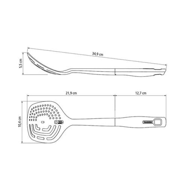 Espumadeira Verano Nylon Cinza Onix 3