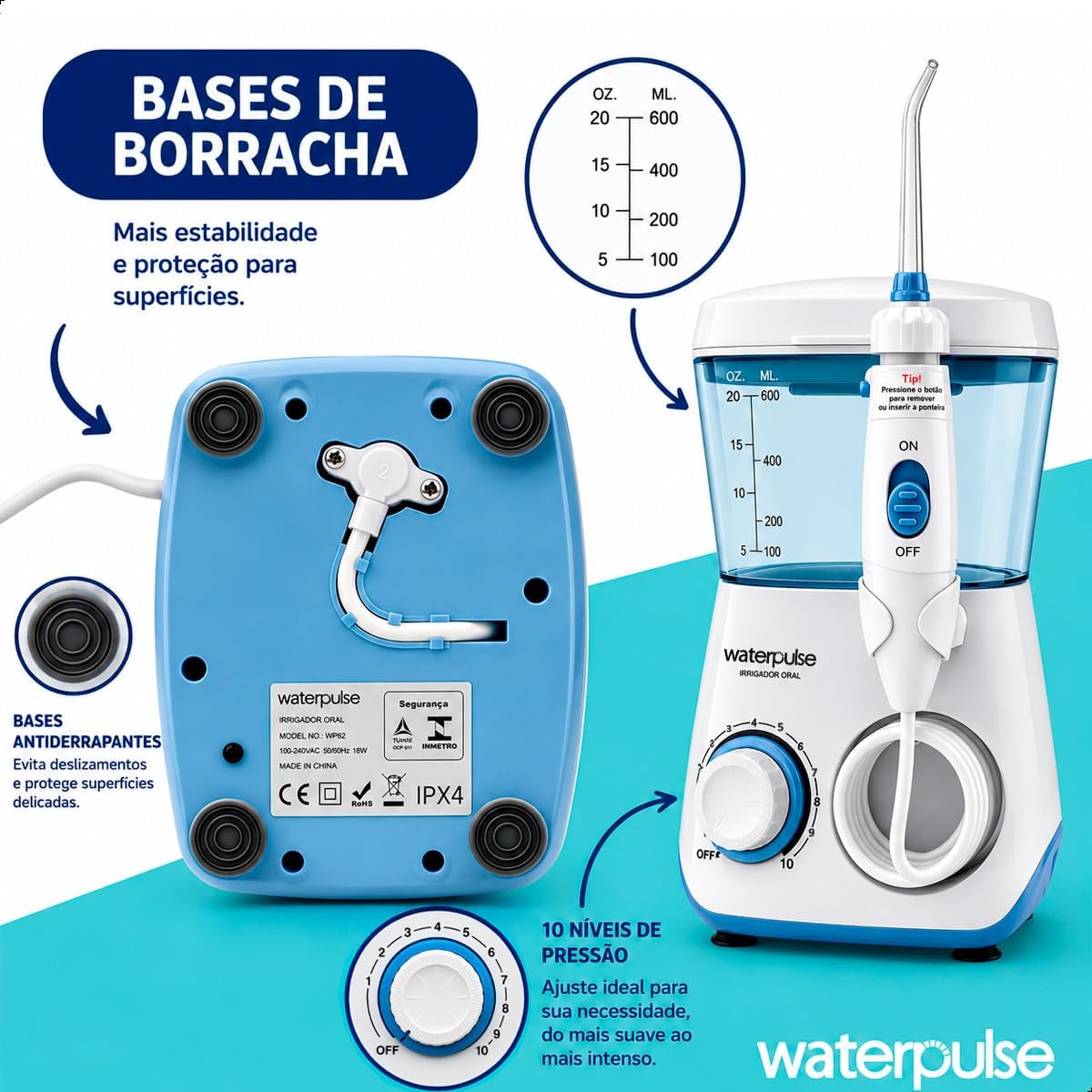Irrigador Oral Waterpulse 3