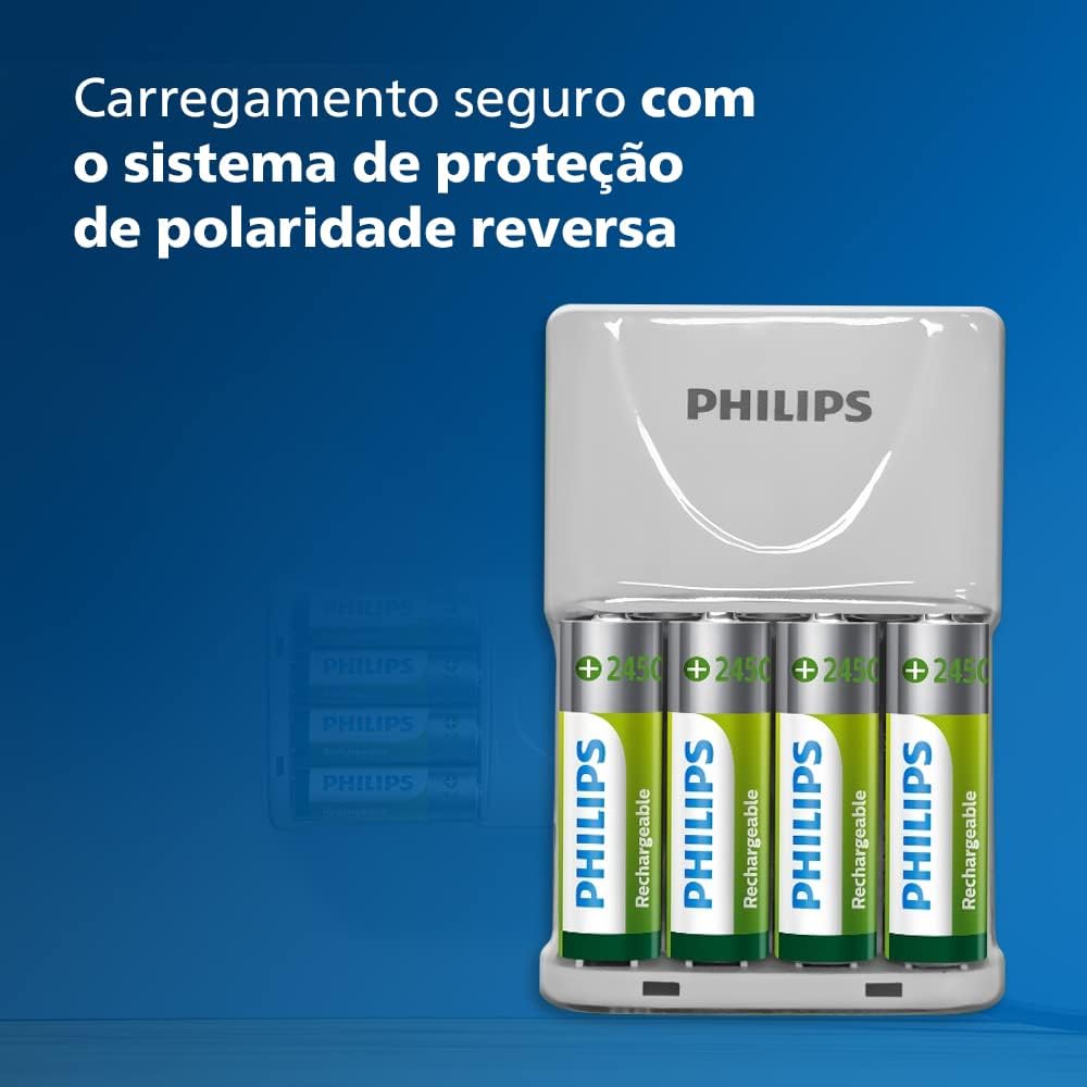 Carregador de Pilhas Philips 4