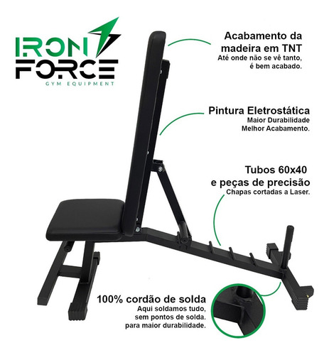 Banco Livre Regulável Iron Force 5