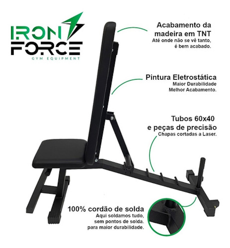 Banco Livre Regulável Iron Force 5
