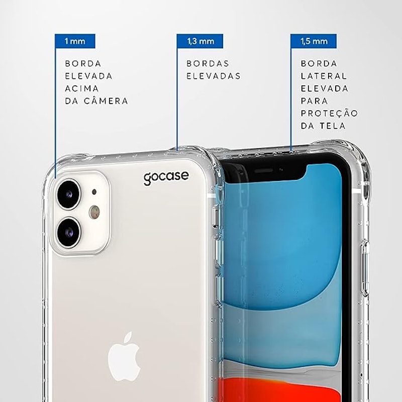 Capinha para iPhone X/XS Clear Logo White 2