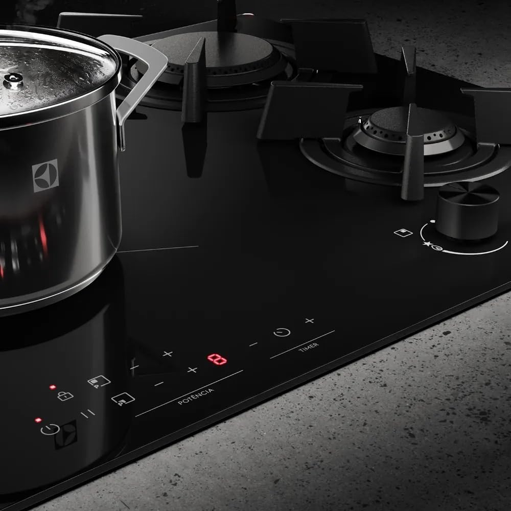 Cooktop 4 Bocas de Indução e a Gás Híbrido 2