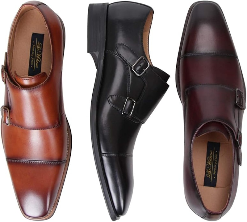 Sapato Masculino Monk Strap Chal-1-Black La Milano 2