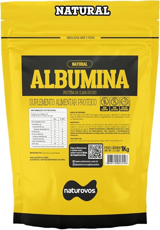 Albumina Naturovos Natural 1 kg 1
