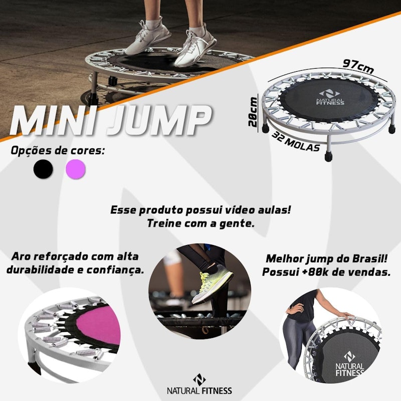 Mini Jump Profissional Natural Fitness 4