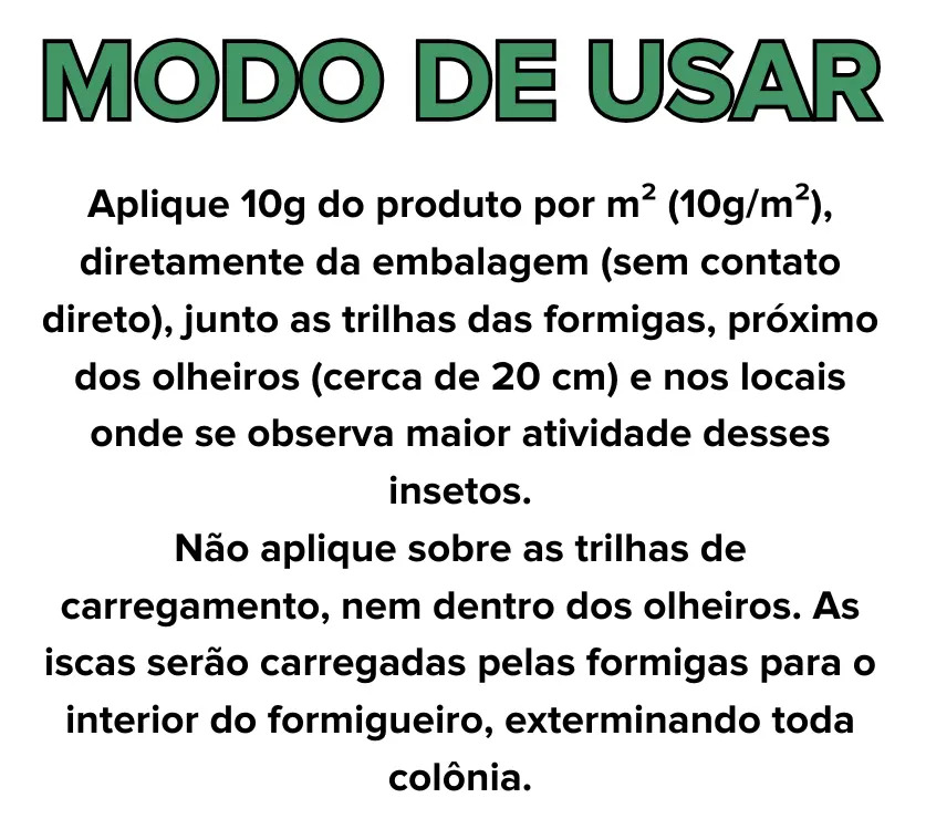 Formicida Isca Granulada Grão Verde 5