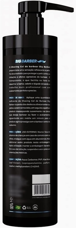 Shaving Gel de Barbear Menthol Big Barber 3