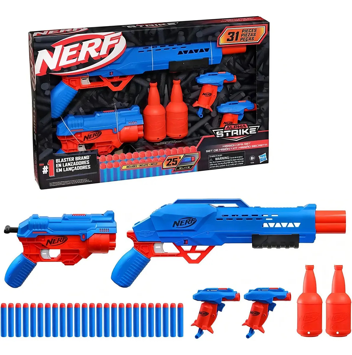 Lança Dardos Alpha Strike Kit Missão Secreta Nerf 2