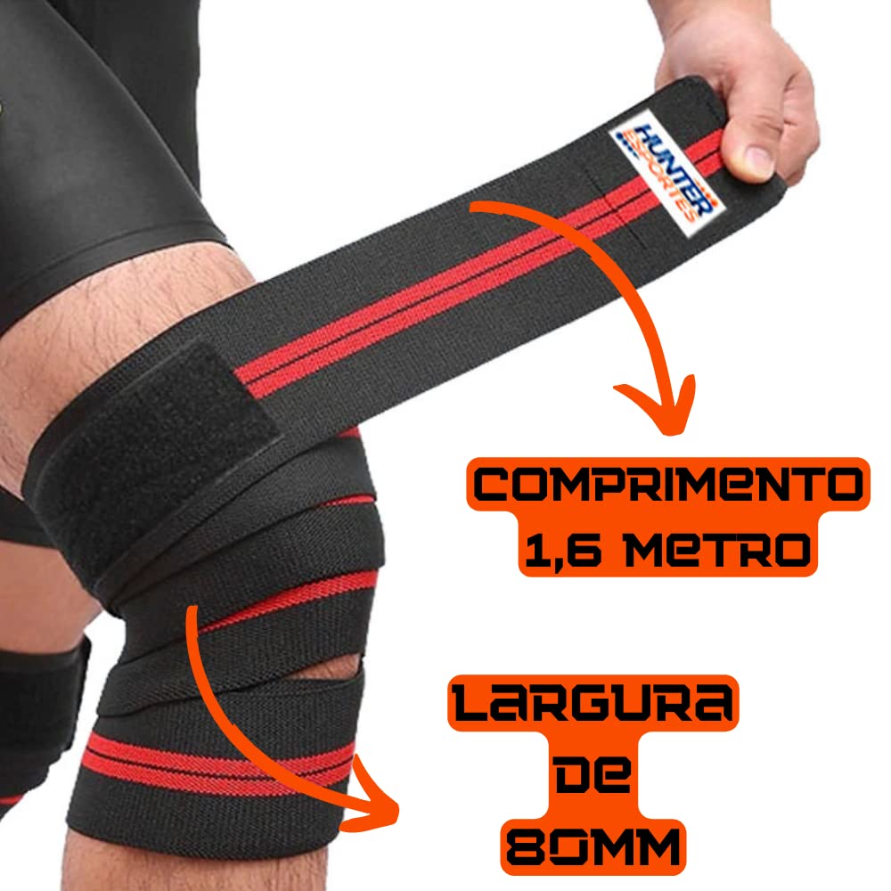 Faixa Elástica de Joelho para Agachamento Hunter 3