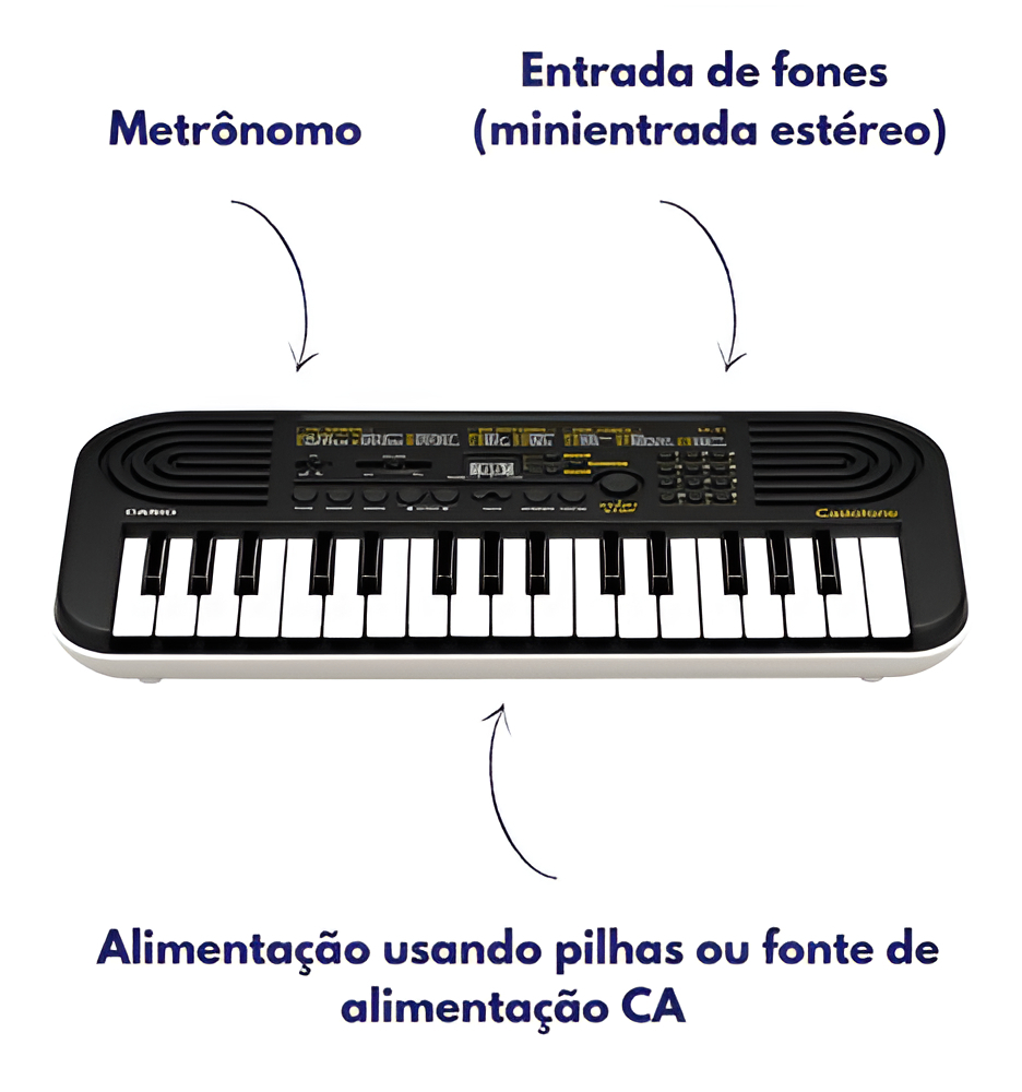 Teclado Eletrônico 32 Teclas Casio Casiotone 2