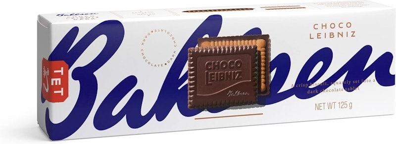 Biscoito Amanteigado Cobertura Chocolate Amargo Bahlsen 1