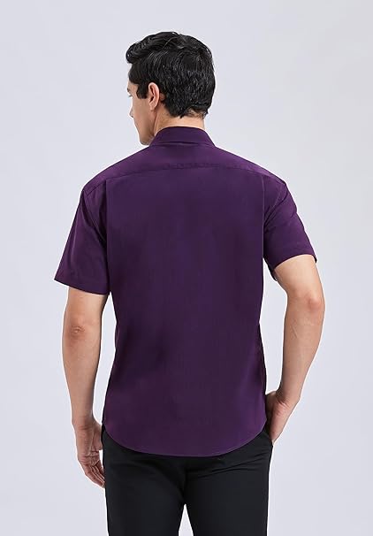 Camisa Social Masculina de Manga Curta Enlision 5