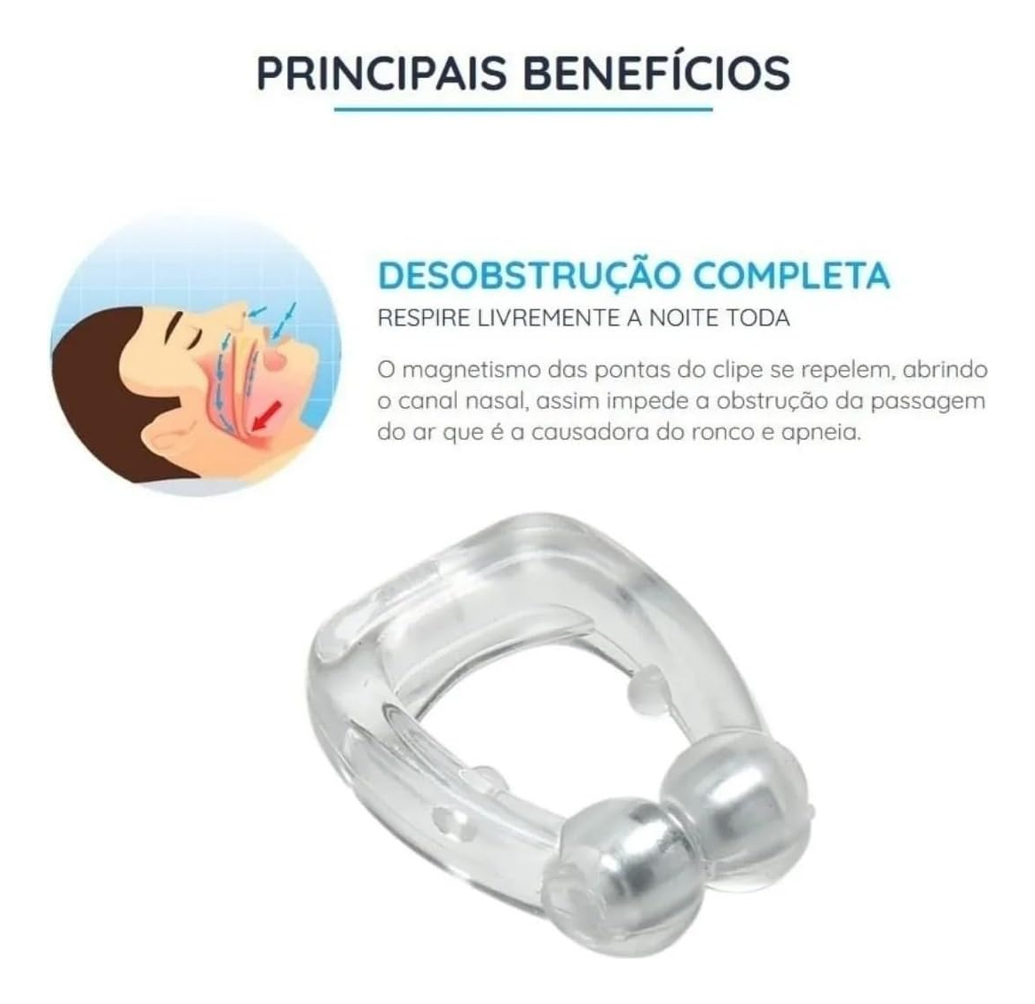 Clipe Nasal Antirronco em Silicone 5