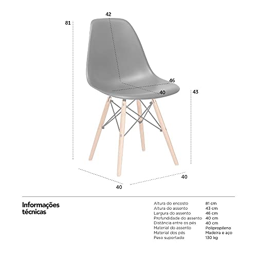 Cadeira Charles Eames Eiffel DSW 5