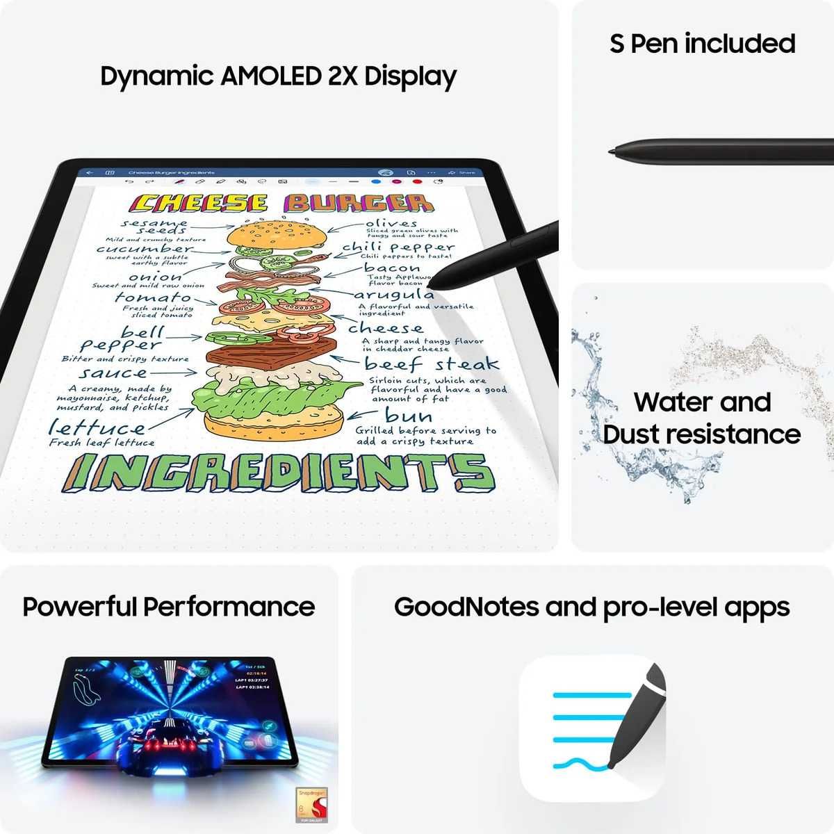Tablet Samsung Galaxy Tab S9 Wi-Fi 4