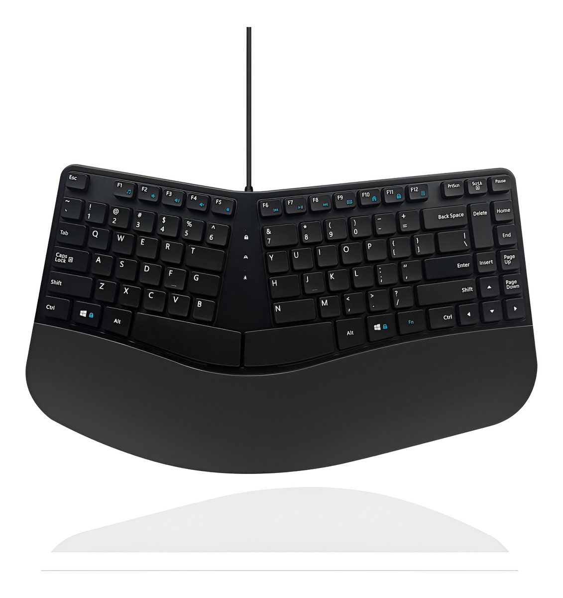 MCSaite Teclado Ergonômico Compacto USB com Fio 1