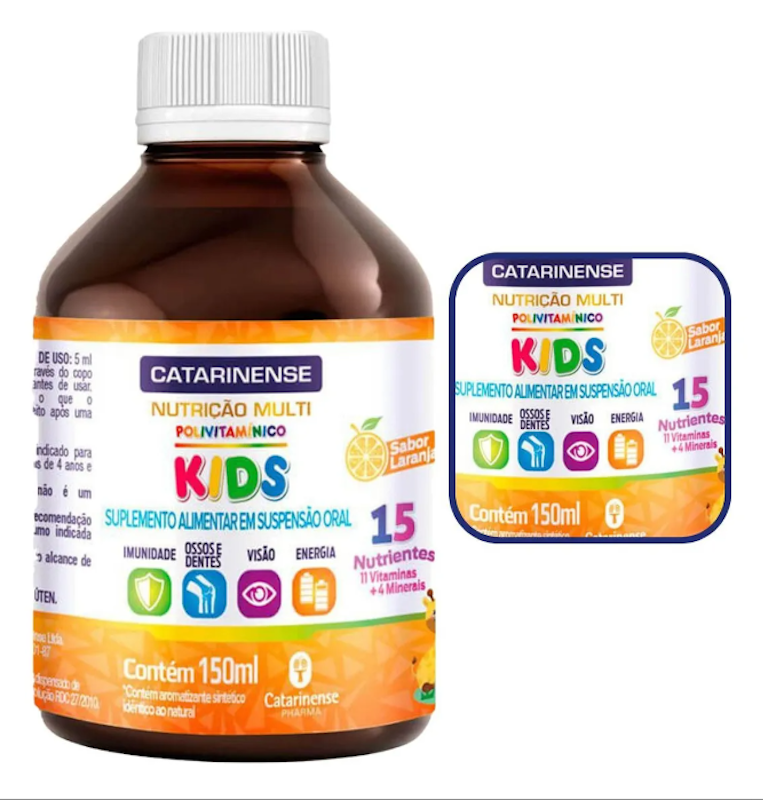 Polivitamínico Kids Suspensão Oral Nutrição 5