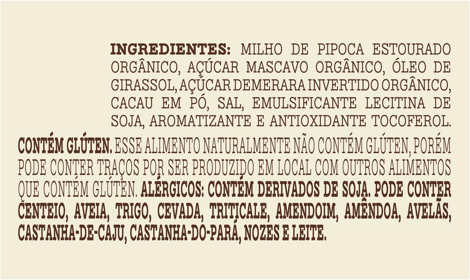 Pipoca Doce Orgânica Cacau Mãe Terra 3
