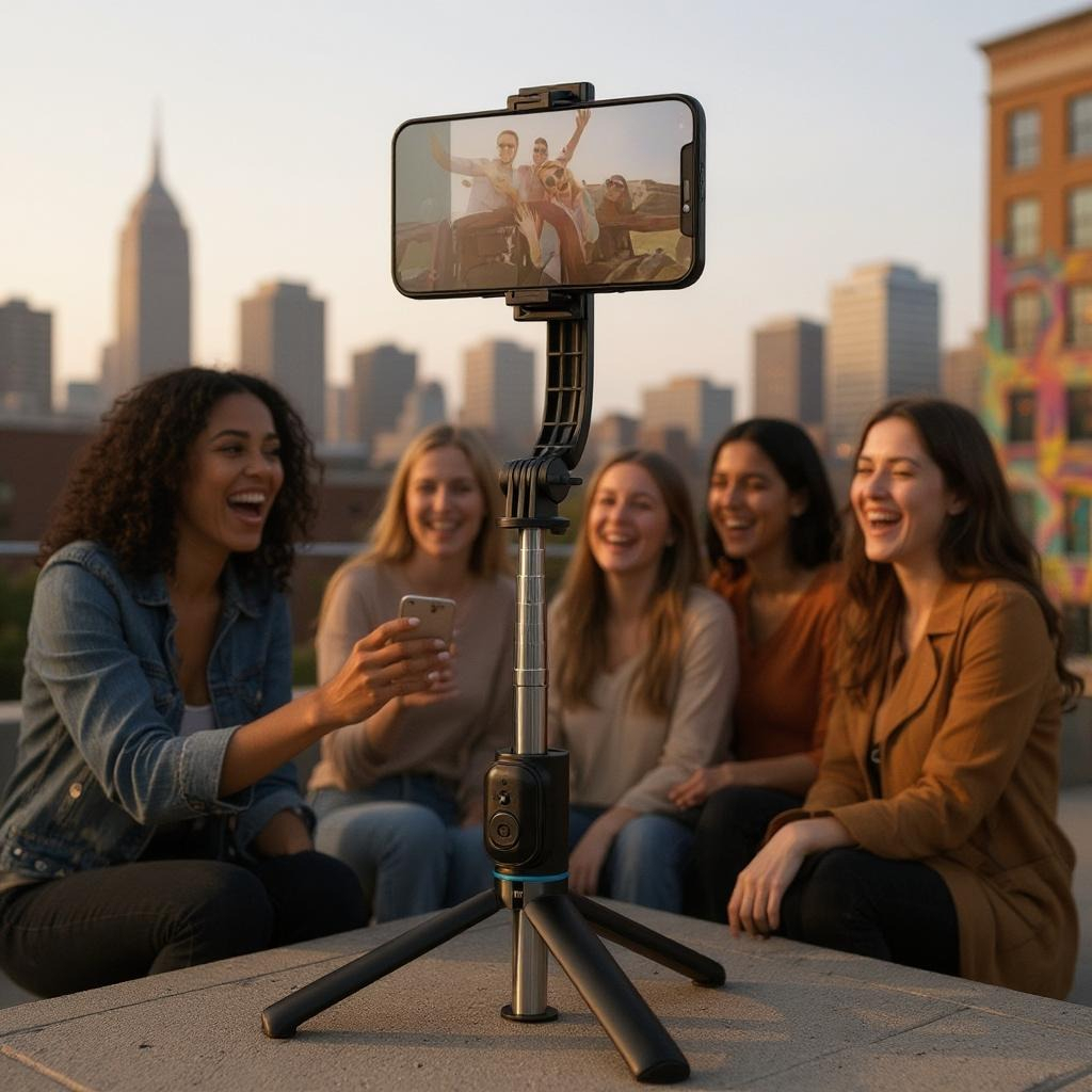 Tripé Wiwu Celular Bastão Selfie 360 Graus Controle Remoto 5