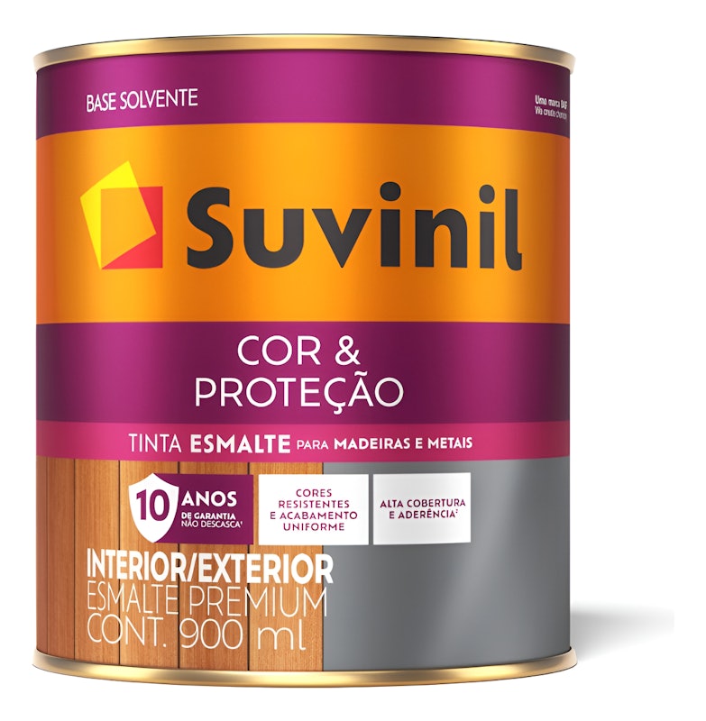 Esmalte Suvinil Cor & Proteção Brilhante Base Solvente 1