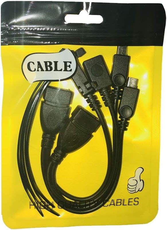 Adaptador Micro USB para USB 2 em 1 (Cabo OTG + Cabo de Alimentação) 2