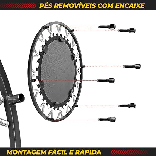 Cama Elástica Mini Jump Profissional Com Aro Reforço  3