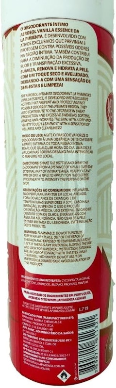 Desodorante Íntimo Vanilla Essence 2