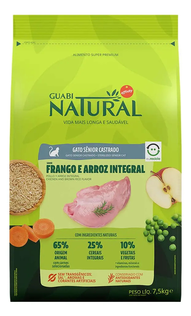Gato Sênior Castrado Frango e Arroz Integral 1