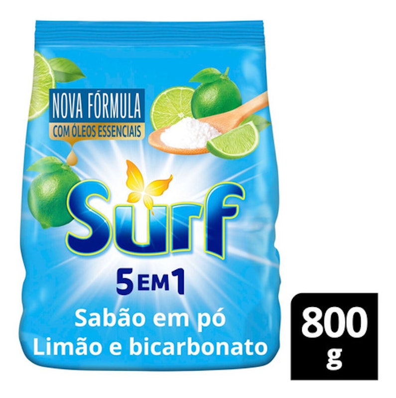 Lava-Roupas Pó Bicarbonato e Limão Surf 2