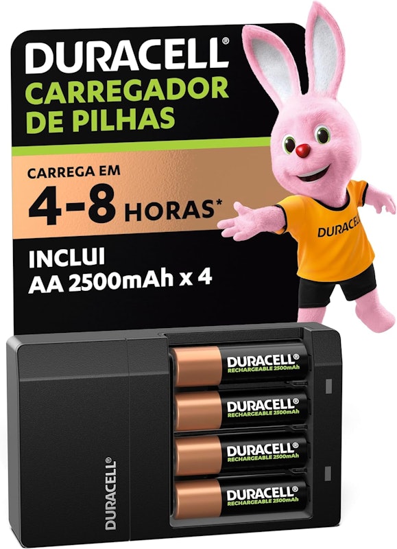 Carregador para Pilha Recarregável AA/AAA 1