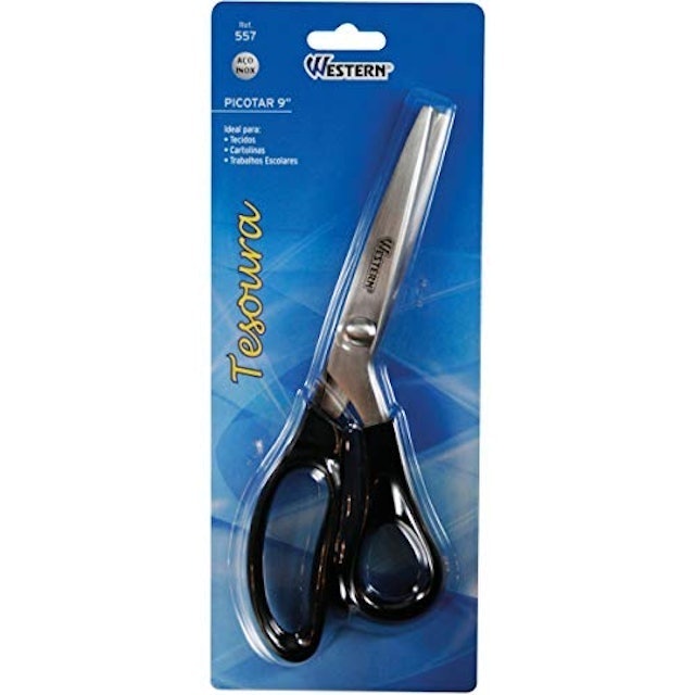 Tesoura Artesanal Picotar de Aço Inox 9" 1