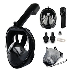 Kit de Mascara Mergulho Snorkel Full Face