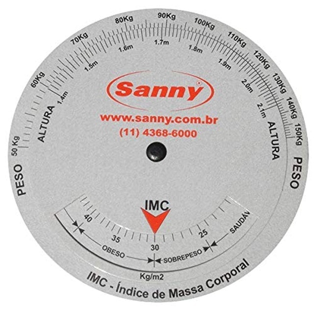 Kit Adipômetro Clínico com Trena e Disco de IMC 4