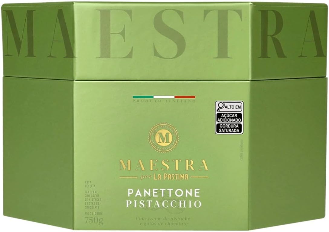 Panettone Creme Pistache/Chocolate 750 g Maestra Per La Pastina 1