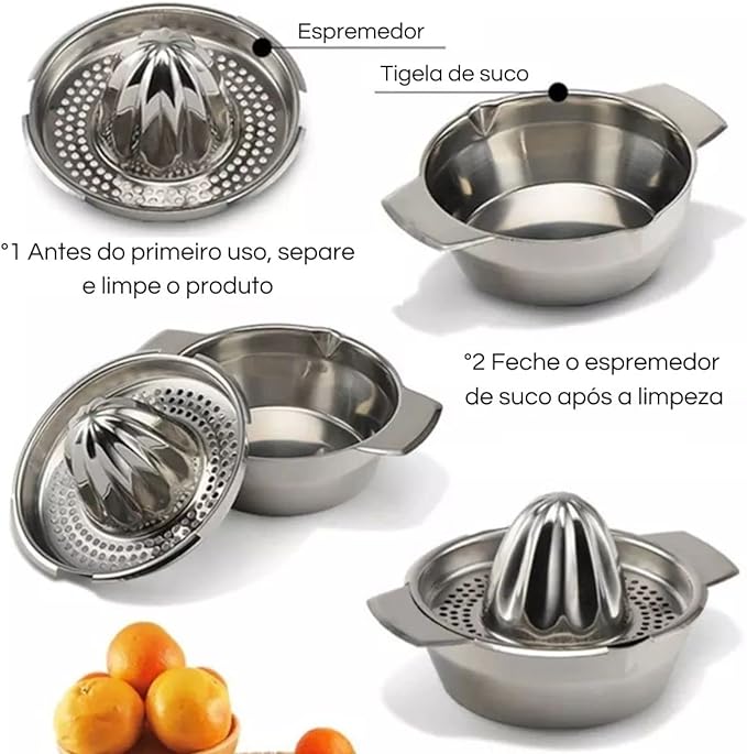 Espremedor de Aço Inox 3