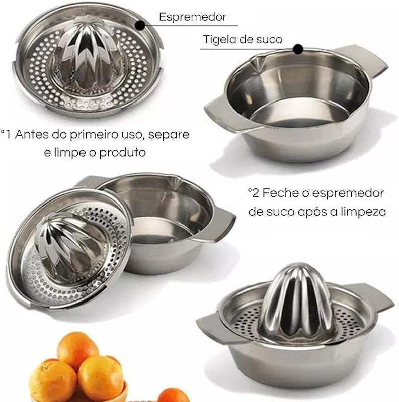Espremedor de Aço Inox 3