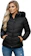 CEREJA BRASIL Jaqueta Puffer Feminina com Capuz Removível Moda Inverno 1