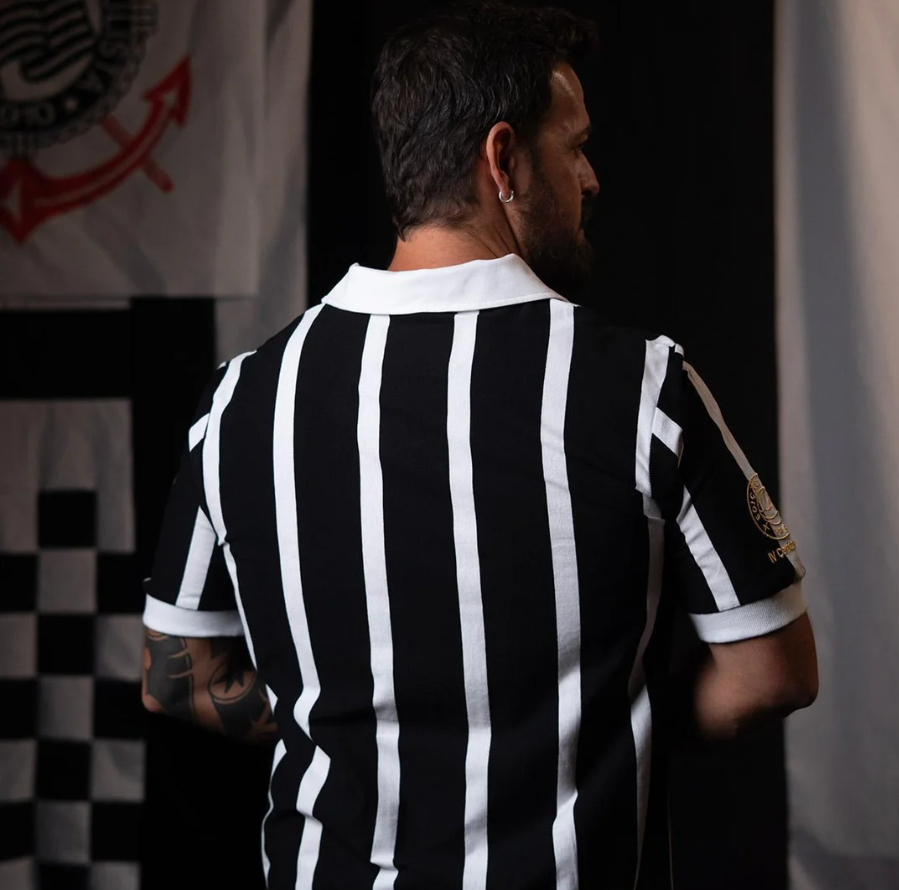 Camisa Corinthians IV Centenário 1954 Retrô Masculina 4