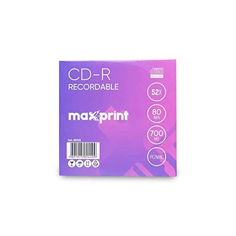 Mídia CD-R Gravável Maxprint (Envelope unitário) 1