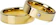 USEM Par Alianças Banhada Ouro18 K Reta 6 mm com Zircônia 1